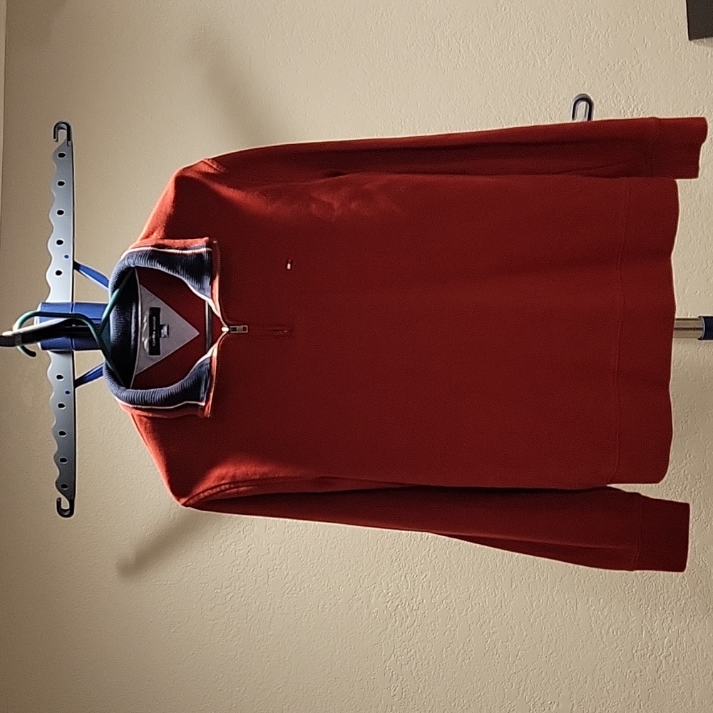 Tommy Hilfiger Red Half Zip Sweater